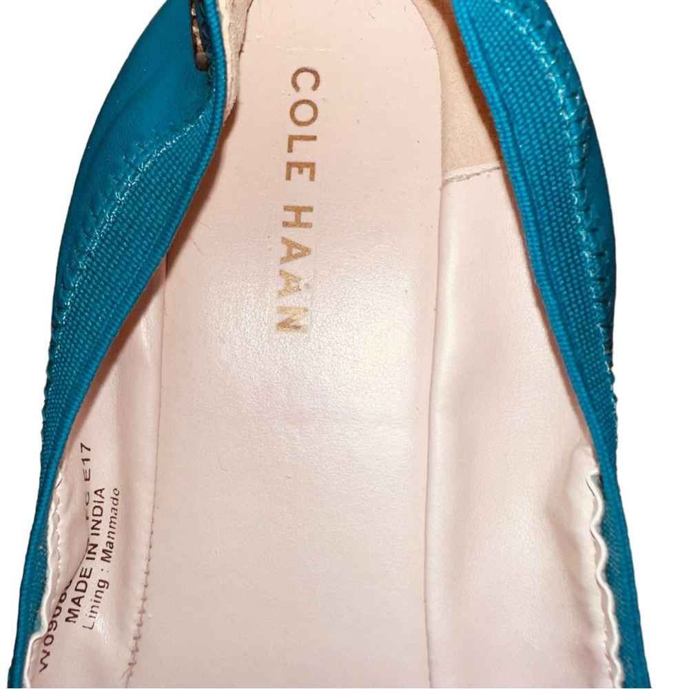 COLE HAAN - Eldridge Ballet Flats, tone on tone Teal, Size: 8 - Picture 6 of 14
